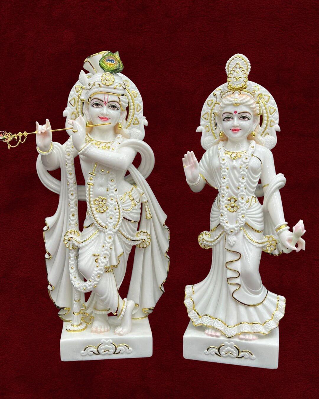 Marble Radha Krishna - Style 5